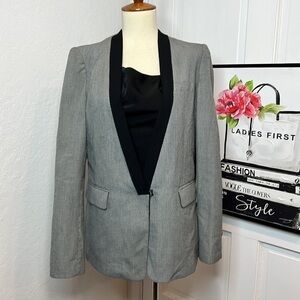 McGinn Black & Gray Herringbone Blazer Size M